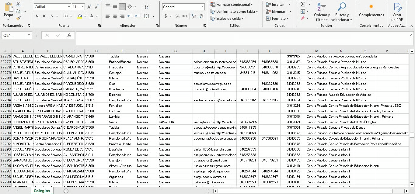 Base de datos de 33.160 Colegios de España - Imagen 3
